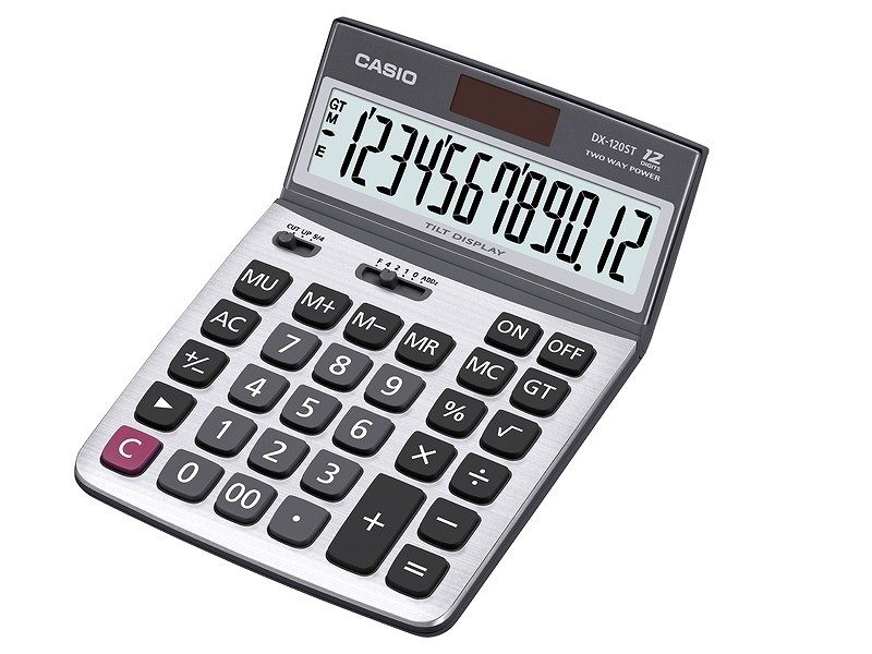 CASIO HESAP MAKİNESİ MASAÜSTÜ DX-120ST 12 HANE