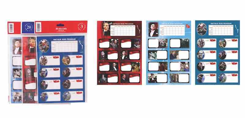 KESKİN ETİKET DERS PROG. 3 LÜ ATATÜRK 220131-99