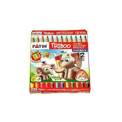 FATİH KURUBOYA 12 RENK JUMBO NATURAL TRİBOO 33365