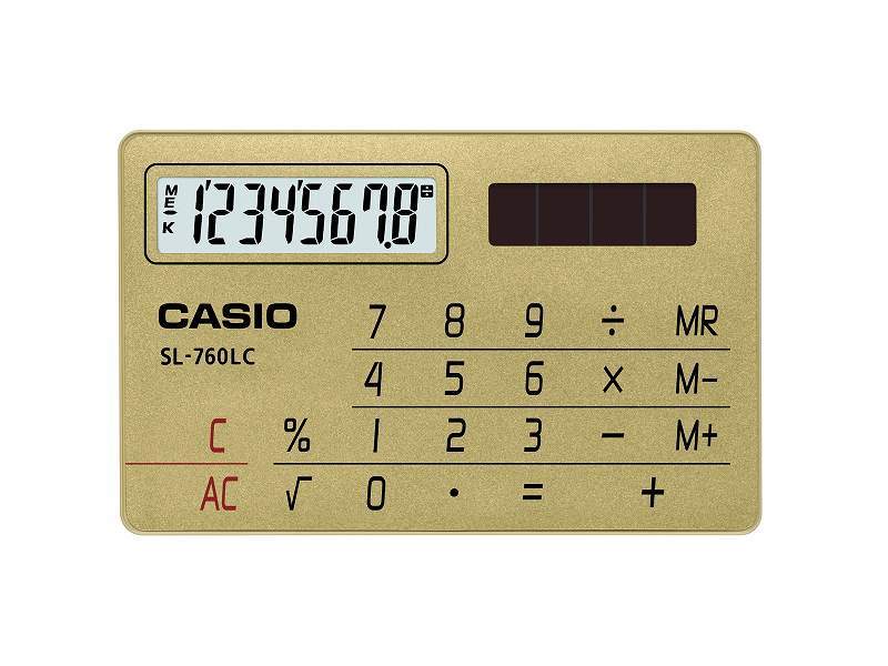 CASIO HESAP MAKİNESİ CEP TİPİ SL-760LC-GD 8 HANE