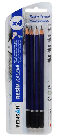 PENSAN DERECELİ KALEM HB/2B/3B/4B 4 LÜ BLS.15010