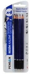 PENSAN DERECELİ KALEM HB/2B/3B/4B 4 LÜ BLS.15010