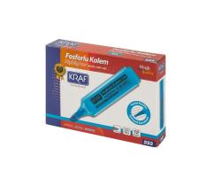 KRAF FOSFORLU KALEM 333 MAVİ