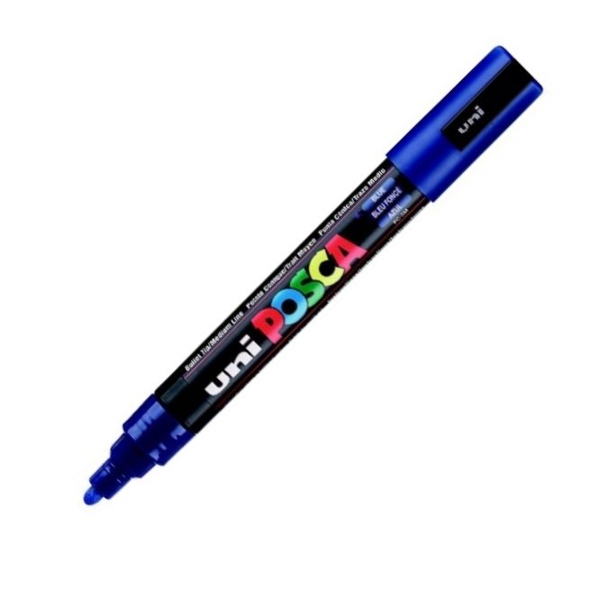 UNİ POSTER MARKÖRÜ POSCA PC-5M 1.8-2.5 MAVİ