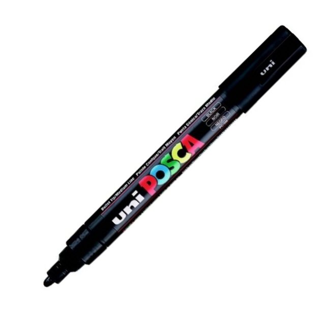 UNİ POSTER MARKÖRÜ POSCA PC-5M 1.8-2.5 SİYAH