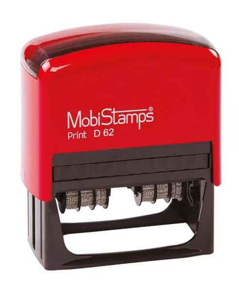 MOBİSTAMPS TARİH KAŞE DİKDÖRTGEN ÇİFT D-62