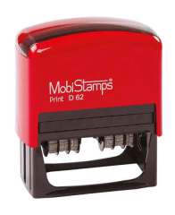 MOBİSTAMPS TARİH KAŞE DİKDÖRTGEN ÇİFT D-62