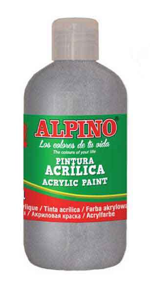 ALPINO AKRİLİK BOYA 250 ML METALİK GÜMÜŞ DV-0135