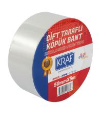 KRAF ÇİFT TARAFLI BANT 50MMX25M 2550G