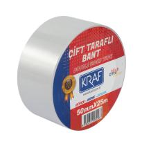 KRAF ÇİFT TARAFLI BANT 50MMX25M 2550G