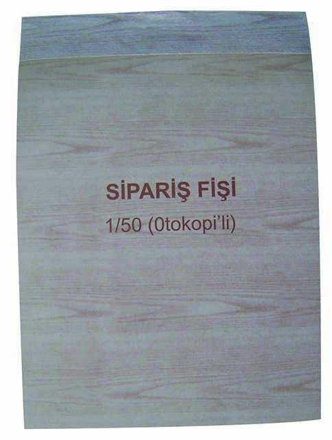 DİLMAN SİPARİŞ FİŞİ OTOKOPİLİ 1X50