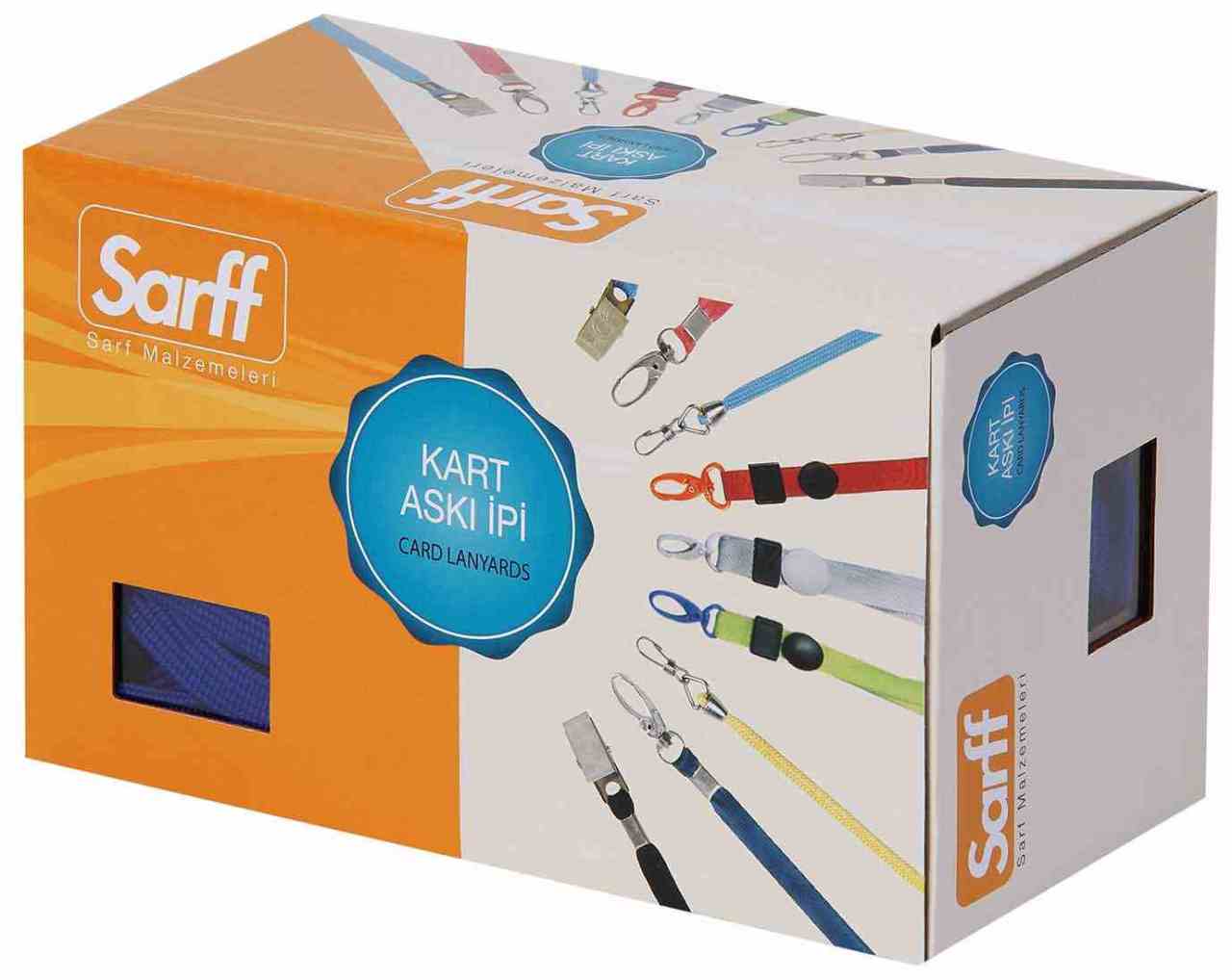 SARFF KART ASKI İPİ MET. KLİP.A.MAVİ 50Lİ 15311210