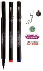 UNİ DRAWING PEN PIN01-200 0.1 KIRMIZI