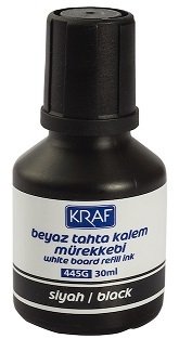 KRAF BEYAZ TAHTA KALEM MÜREKKEBİ  30ml SİYAH 445G