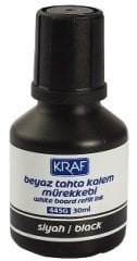 KRAF BEYAZ TAHTA KALEM MÜREKKEBİ  30ml SİYAH 445G