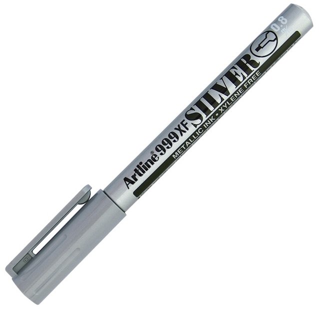 ARTLINE METALİK MARKÖR YALDIZLI GÜMÜŞ EK-999XF