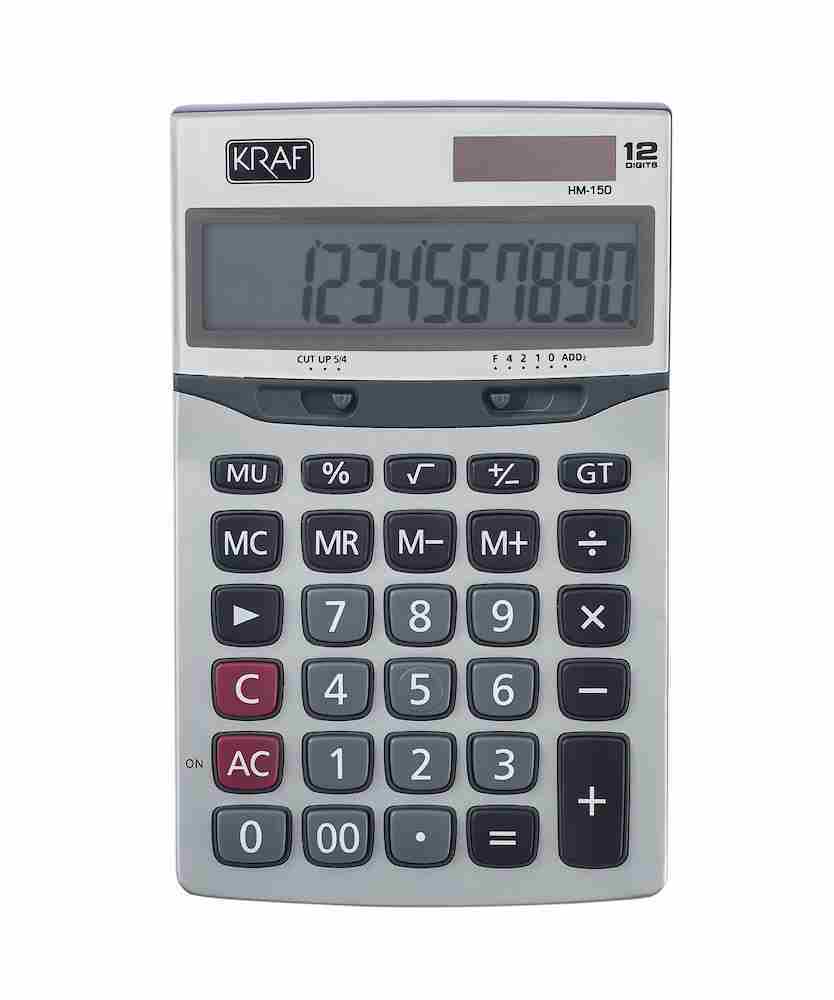 KRAF HESAP MAKİNESİ MASAÜSTÜ 12 HANE HM-150