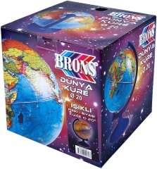 BRONS KÜRE IŞIKLI 20 CM SİYASİ/FİZİKİ BR-802