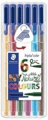 STAEDTLER KEÇELİ KALEM 6LI NATURAL 323 SB6CS2