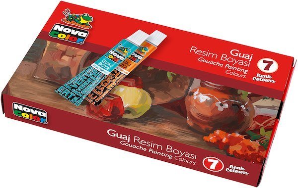 NOVA COLOR GUAJ BOYA TÜP 7 Lİ NC-101