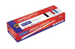 KRAF PROFİL OVAL 10MM 100LÜ KIRMIZI