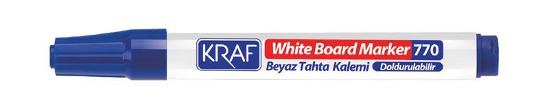 KRAF BEYAZ TAHTA KALEMİ DOLDURULABİLİR 770 MAVİ