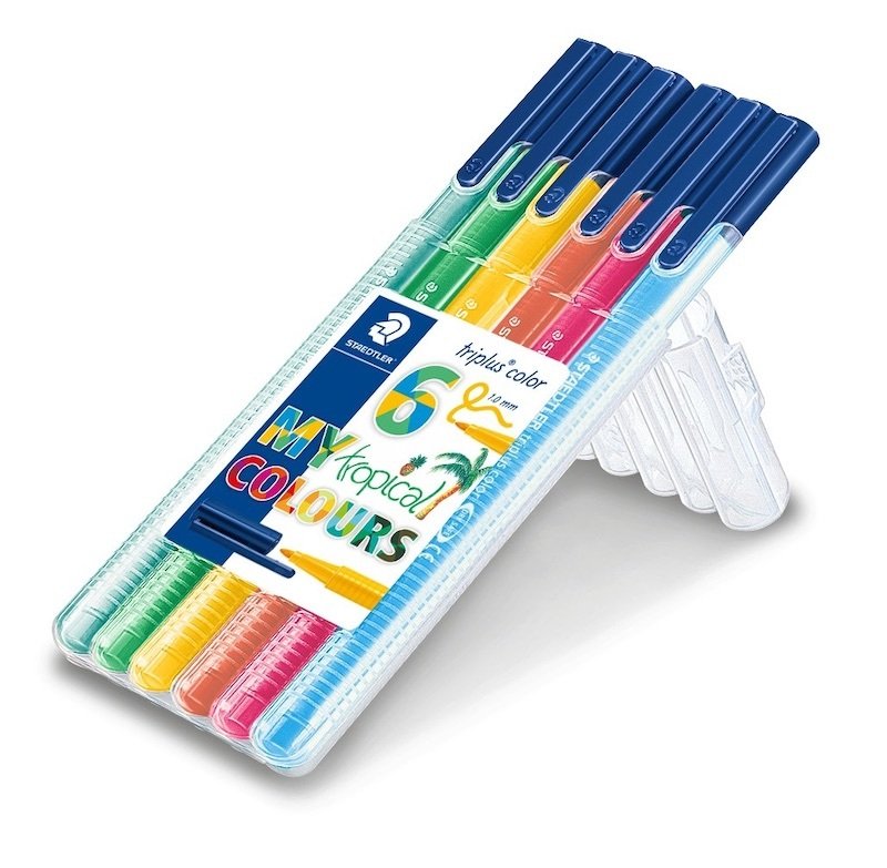 STAEDTLER KEÇELİ KALEM 6LI TROPİKAL 323 SB6CS4