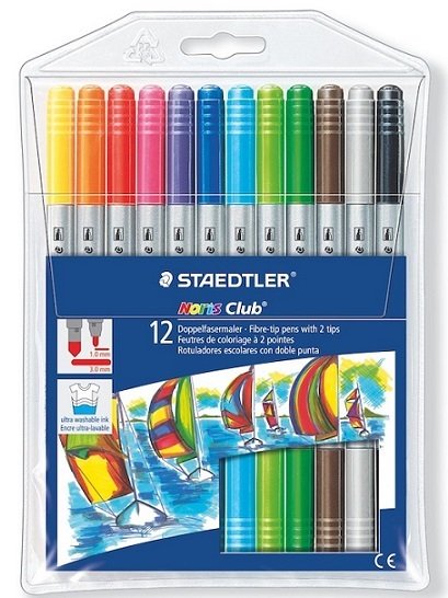 STAEDTLER KEÇELİ KALEM ÇİFT UÇLU 12Lİ 320 NWP12