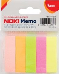 NOKİ MEMO KAĞIT İNDEKS 5 RENK 15x50mm 100 YP 12060