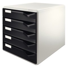 LEITZ EVRAK RAFI 5 ÇEKMECELİ L-5280 SİYAH