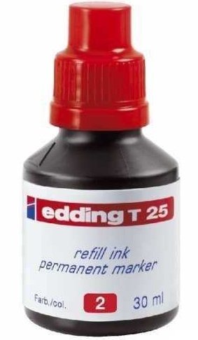 EDDING PERMANENT KAL.MÜREKKEBİ 30 ML E-T25 KIRMIZI