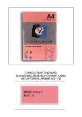 ALEX FOTOKOPİ KAĞIDI A4 FOS.PEMBE 500 LÜ ALX-742