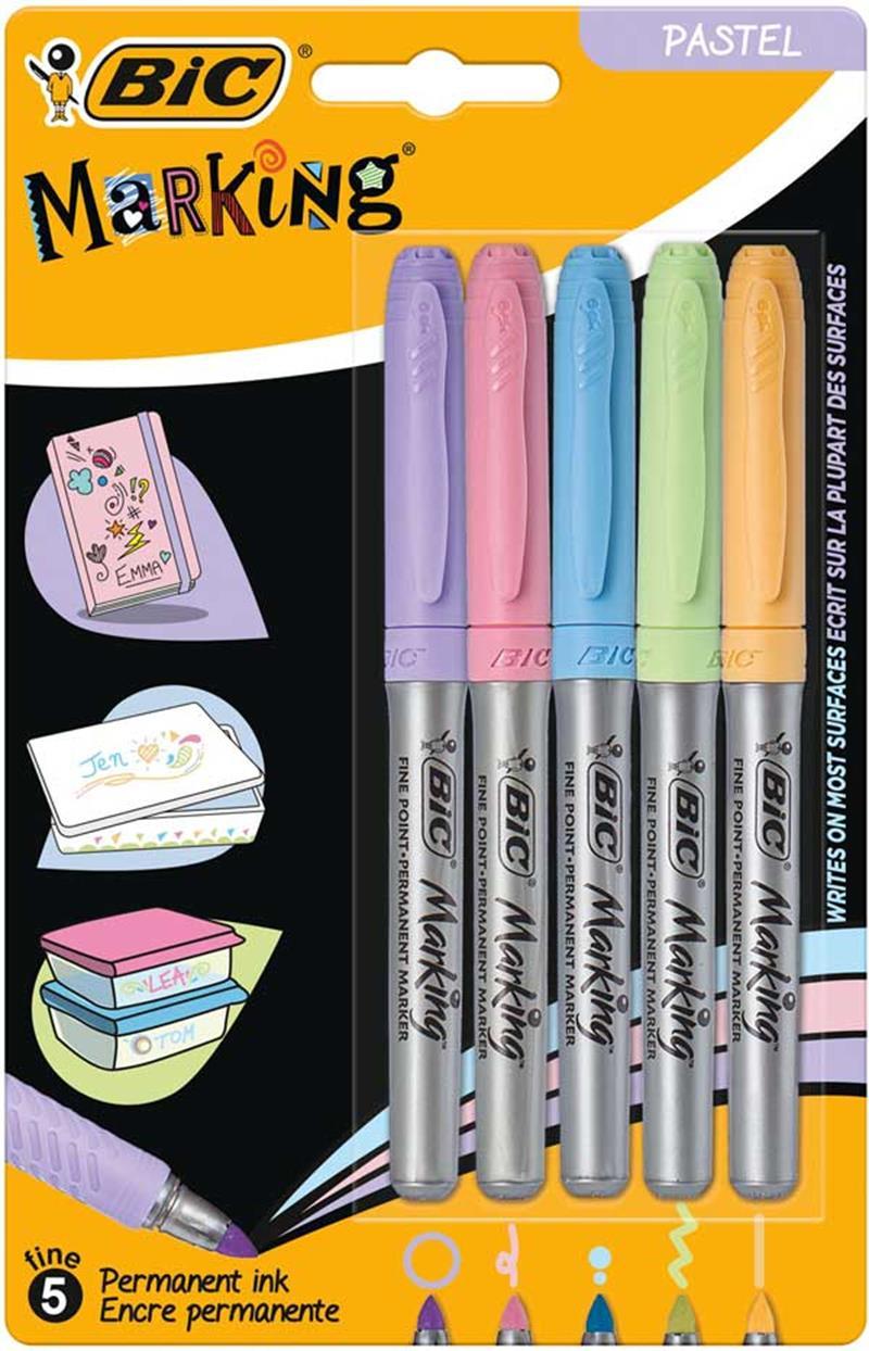 BIC MARKING KALEM COLOUR PASTEL 5 Lİ 9432781