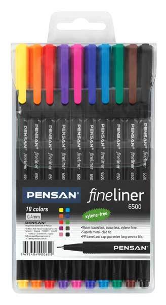 PENSAN FINELINER 6500 10 LU KARIŞIK PE6500FLKRŞ10