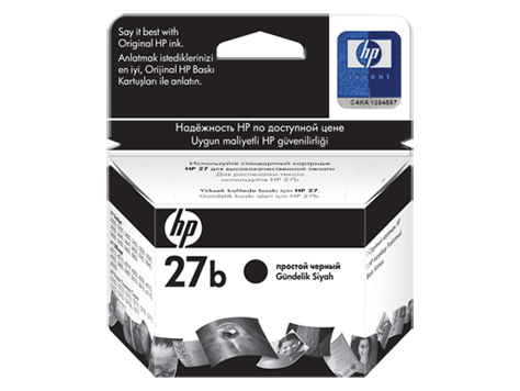 HP 27 Siyah Mürekkep Kartuşu C8727AE