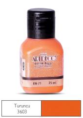 ARTDECO AKRİLİK BOYA 25 ML TURUNCU 070A-3603