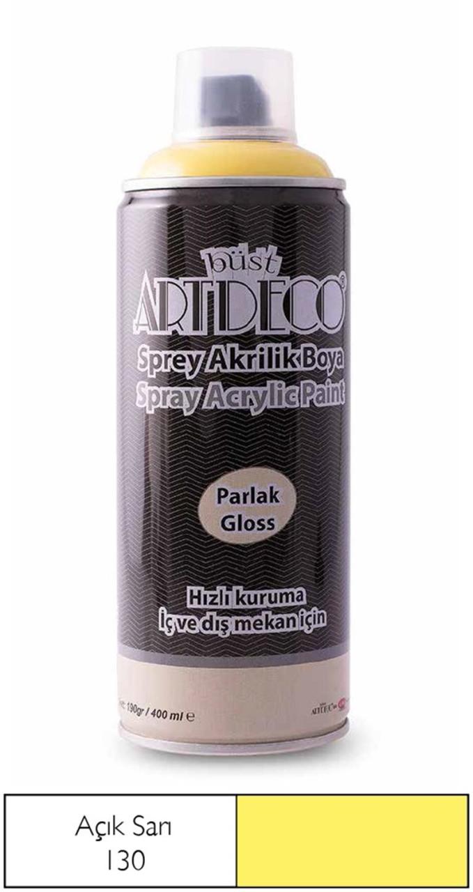ARTDECO SPREY BOYA 400 ML A.SARI Y-400-130