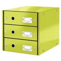 LEITZ EVRAK RAFI WOW C&S 3 ÇEKMECE L-6048 YEŞİL