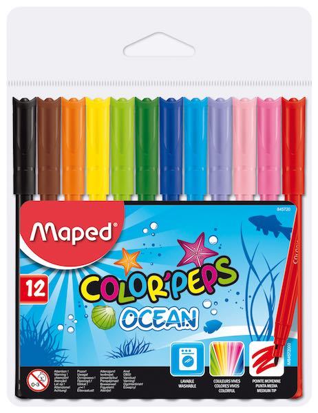 MAPED KEÇELİ KALEM COLOR PEP'S OCEAN 12 Lİ 845720