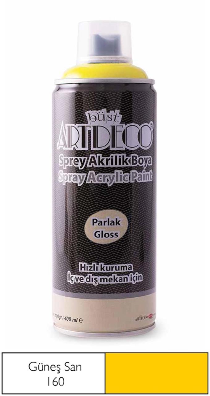 ARTDECO SPREY BOYA 400 ML GÜNEŞ SARI Y-400-160