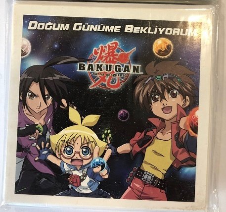 KESKİN KART+ZARF DOĞUM GÜNÜ BAKUGAN 160700-24
