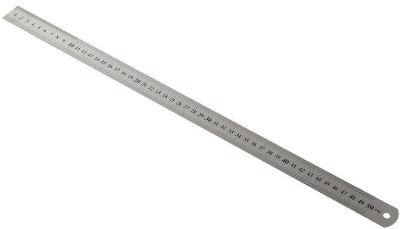 KRAF ÇELİK CETVEL  50 CM INCH ÖLÇÜLÜ 550G