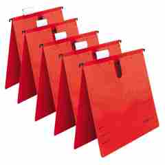HERLITZ ASKILI DOSYA TELLİ 5 Lİ KIRMIZI 5874995