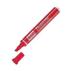 PENTEL PERMANENT MARKÖR N60-B KESİK UÇ KIRMIZI
