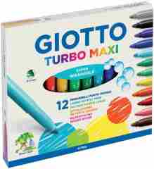 GIOTTO KEÇELİ KALEM TURBO MAXI 12 RENK 454000