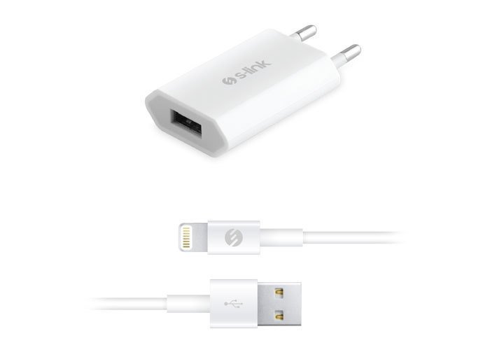 S-LİNK ŞARJ CİHAZI IP-245 1A İPHONE 5S/6S EV + 2A
