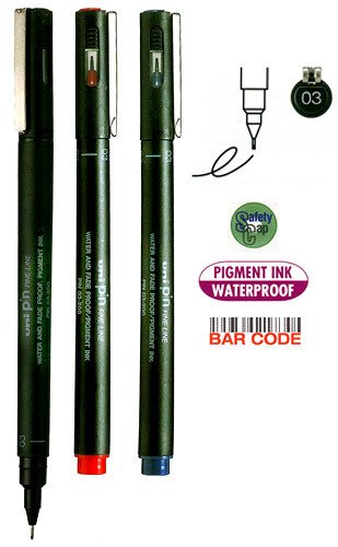 UNİ DRAWING PEN PIN03-200 0.3 SİYAH