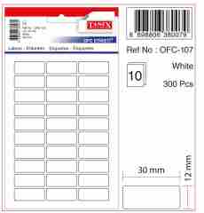 TANEX OFC-107 BEYAZ OFİS ETİKETİ