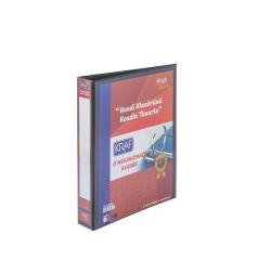 KRAF D MEKANİZMALI KLASÖR 5CM 4 HALKA 1054 SİYAH