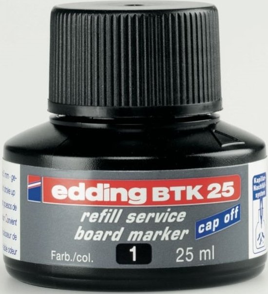 EDDING BEYAZ TAHTA MÜREKKEBİ 25 ML E-BTK25 SİYAH